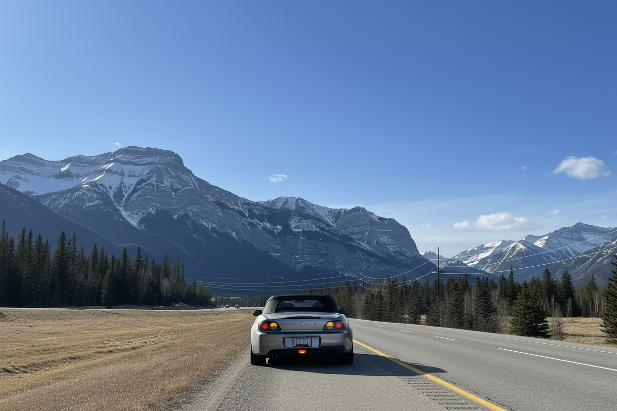 S2000 on mountain highway - hero banner